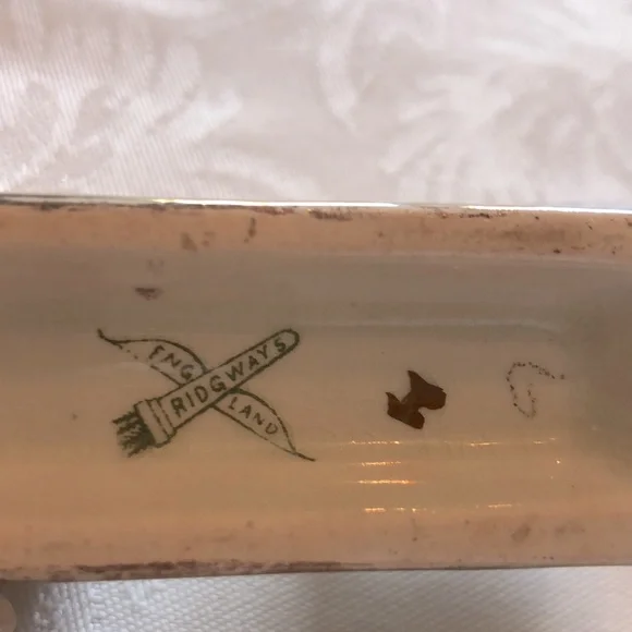 Antique Steamship China Toothpick Holder - Picture 3 of 5